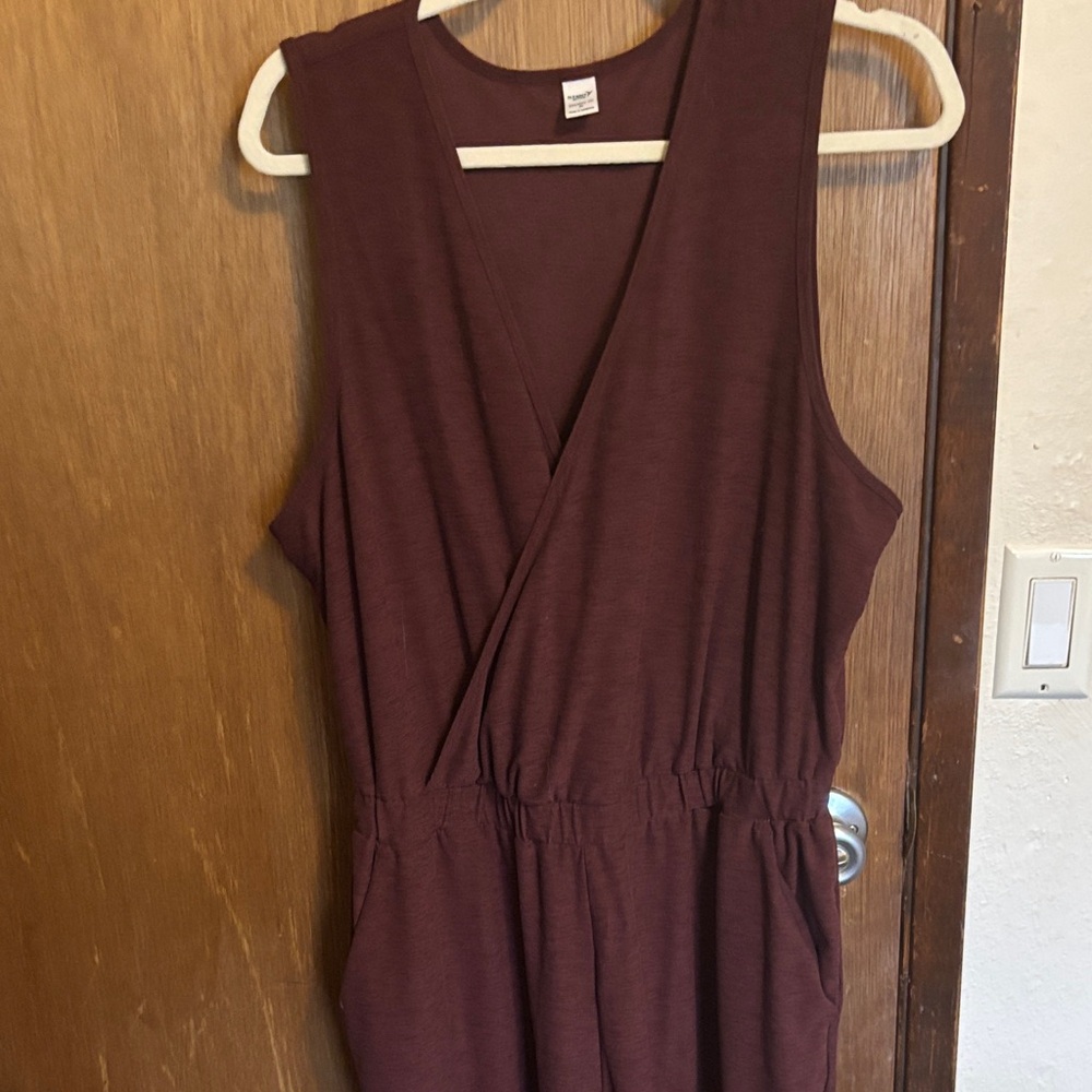 Old Navy Burgundy Jumpsuit